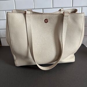 Dagne Dover Medium Allyn Work Tote - Used - Stained Lining, Scuffed Leather